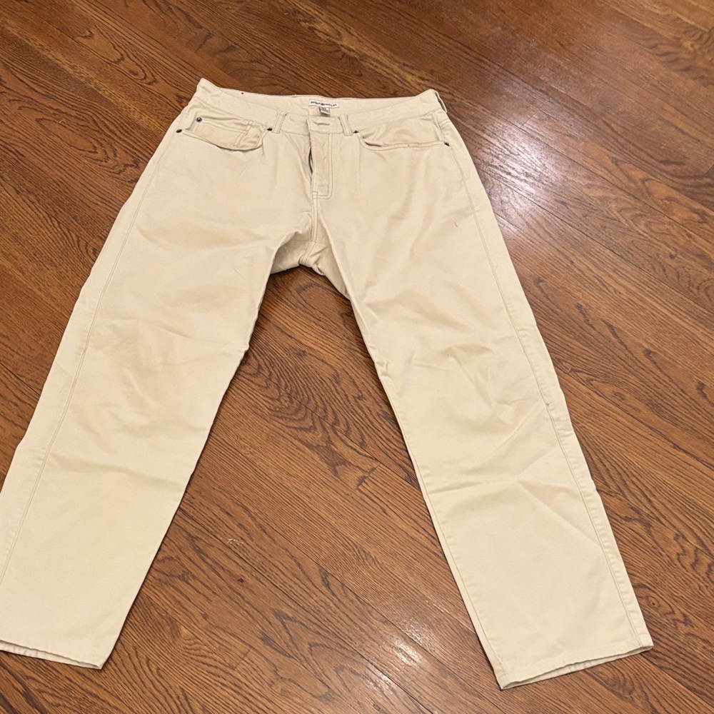 Peter Millar cream lightweight jeans